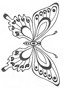 Páginas para colorear de mariposas - página 91