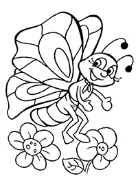 Páginas para colorear de mariposas - página 94
