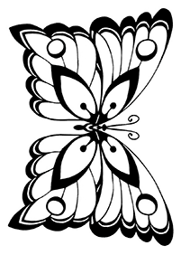Páginas para colorear de mariposas - página 96