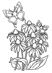 Páginas para colorear de mariposas - página 98