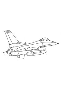 Páginas de aviones para colorear – Página 17