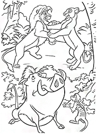 Páginas del Rey León para colorear– página 80