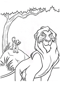Páginas del Rey León para colorear– página 84