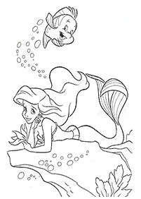 Ariel – páginas de La Sirenita para colorear– página 27