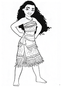 Páginas para colorear de Moana – página 1