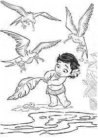 Páginas para colorear de Moana – página 16