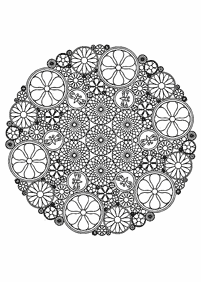 Páginas para colorear de mandalas – Página 104
