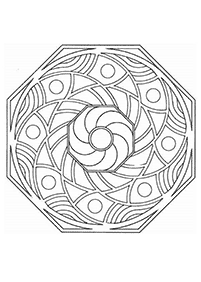 Páginas para colorear de mandalas – Página 21
