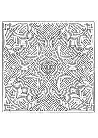 Páginas para colorear de mandalas – Página 7