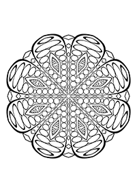 Páginas para colorear de mandalas – Página 8