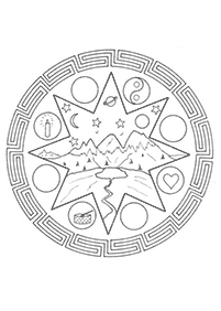 Páginas para colorear de mandalas – Página 85