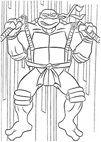 Páginas de las Tortugas Ninja para colorear– Página 31