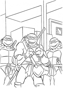 Páginas de las Tortugas Ninja para colorear– Página 33