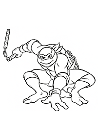 Páginas de las Tortugas Ninja para colorear– Página 36