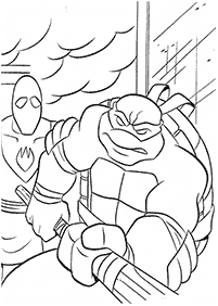 Páginas de las Tortugas Ninja para colorear– Página 39