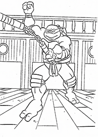 Páginas de las Tortugas Ninja para colorear– Página 44