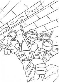Páginas de las Tortugas Ninja para colorear– Página 51