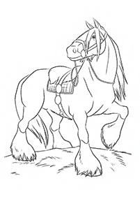 Páginas para colorear de caballos - página 10