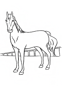 Páginas para colorear de caballos - página 22