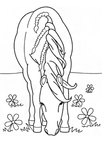 Páginas para colorear de caballos - página 28