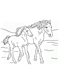 Páginas para colorear de caballos - página 32