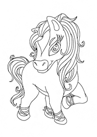 Páginas para colorear de caballos - página 43