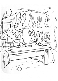 Páginas para colorear de conejos - página 20