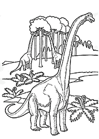 Páginas para colorear de dinosaurios - página 24