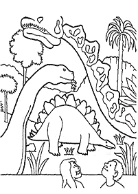 Páginas para colorear de dinosaurios - página 26