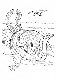 Páginas para colorear de dinosaurios - página 29