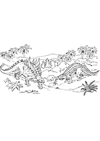 Páginas para colorear de dinosaurios - página 33