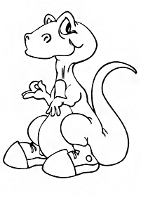 Páginas para colorear de dinosaurios - página 38