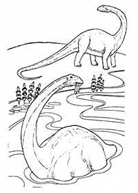 Páginas para colorear de dinosaurios - página 5