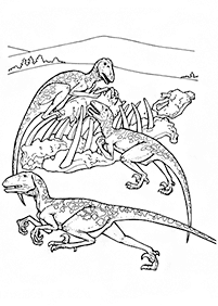Páginas para colorear de dinosaurios - página 63
