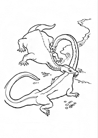 Páginas para colorear de dinosaurios - página 81