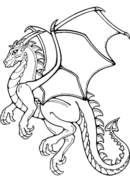 Páginas para colorear de dragones