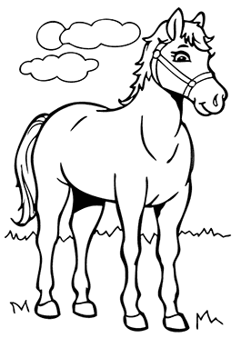 Páginas para colorear de caballos
