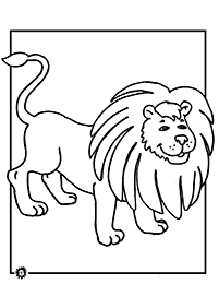 Páginas para colorear de leones - página 24