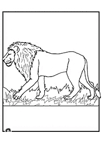 Páginas para colorear de leones - página 28