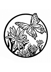 Páginas para colorear de mariposas - página 100