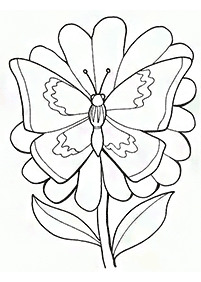 Páginas para colorear de mariposas - página 19