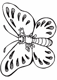 Páginas para colorear de mariposas - página 20