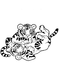 Páginas para colorear de tigres - página 23
