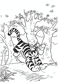 Páginas para colorear de tigres - página 4