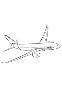 Páginas de aviones para colorear – Página 12
