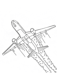 Páginas de aviones para colorear – Página 37