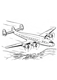 Páginas de aviones para colorear – Página 4