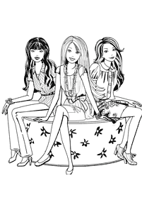 Páginas de Barbie para colorear – Página 110
