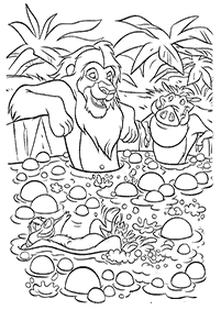 Páginas del Rey León para colorear– página 25
