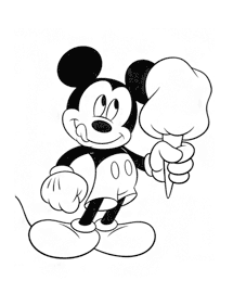 Páginas de Mickey Mouse para colorear– página 1